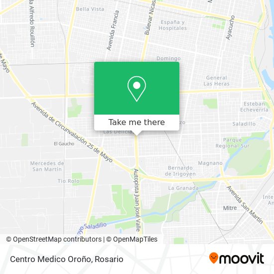 Mapa de Centro Medico Oroño