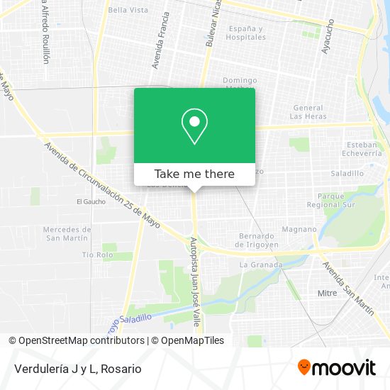 Mapa de Verdulería J y L