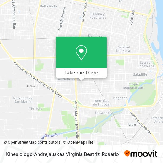 Kinesiologo-Andrejauskas Virginia Beatriz map