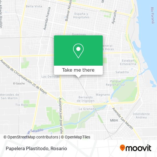 Mapa de Papelera Plastitodo