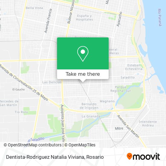 Dentista-Rodriguez Natalia Viviana map