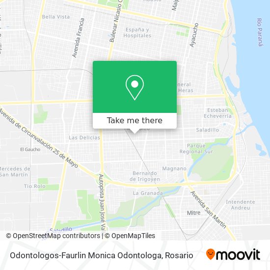 Odontologos-Faurlin Monica Odontologa map