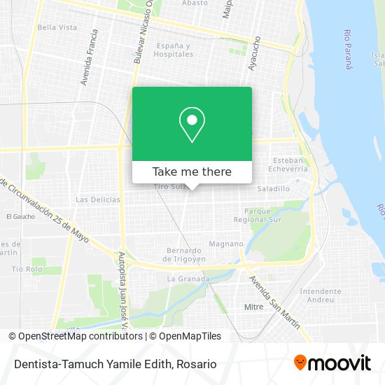 Dentista-Tamuch Yamile Edith map