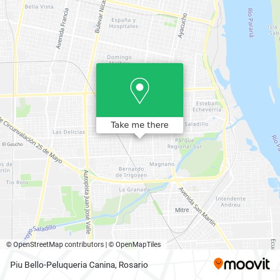 Mapa de Piu Bello-Peluqueria Canina