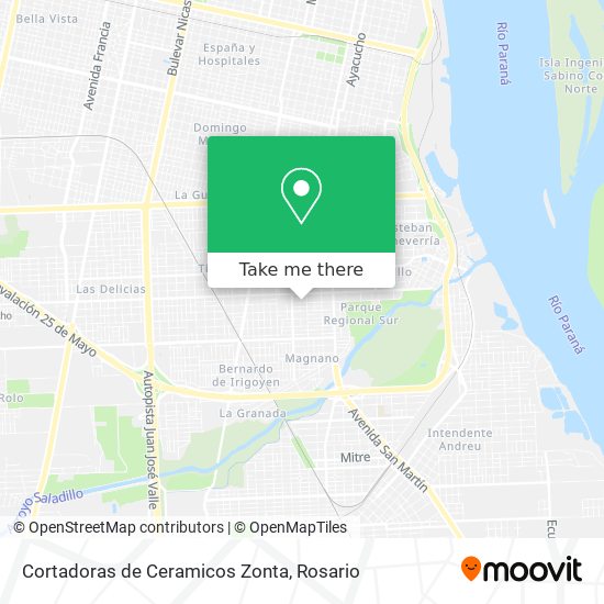 Cortadoras de Ceramicos Zonta map
