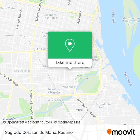 Mapa de Sagrado Corazon de Maria