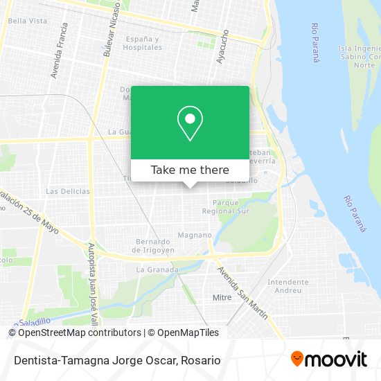 Dentista-Tamagna Jorge Oscar map