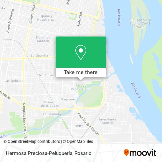 Mapa de Hermosa Preciosa-Peluquería