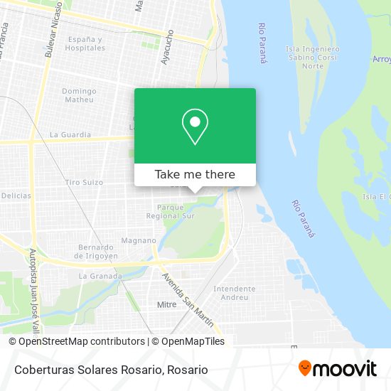Mapa de Coberturas Solares Rosario