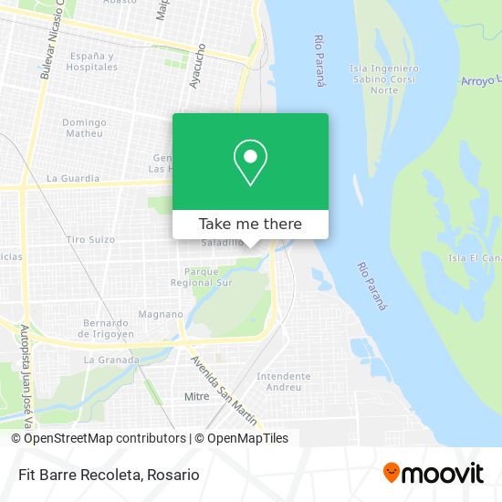 Fit Barre Recoleta map