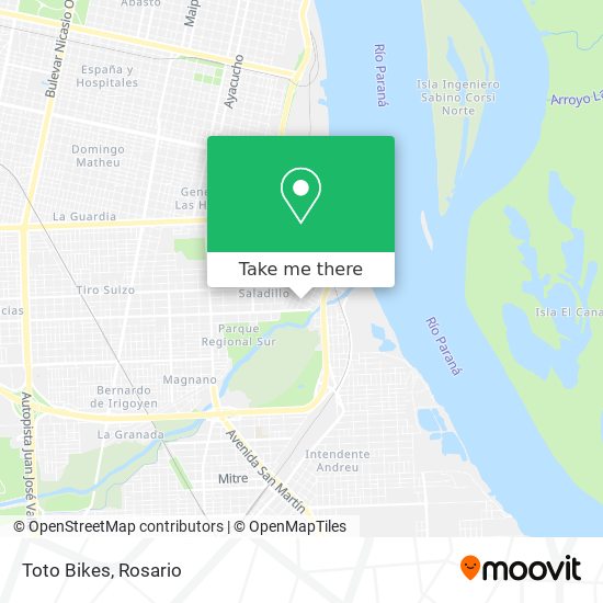 Toto Bikes map