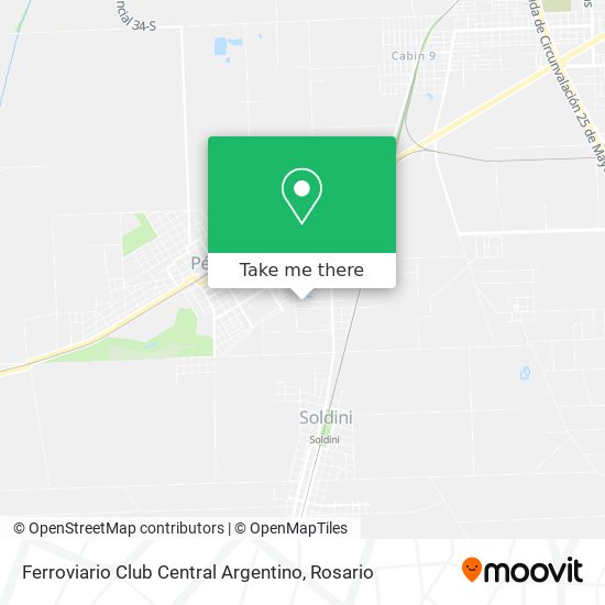 Mapa de Ferroviario Club Central Argentino