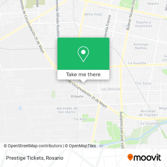 Mapa de Prestige Tickets