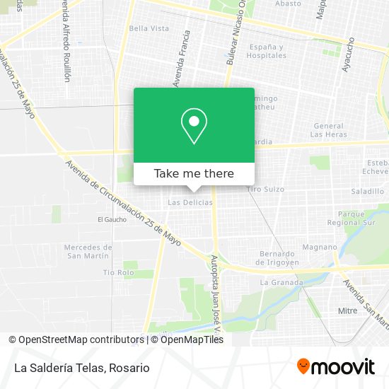 Mapa de La Saldería Telas