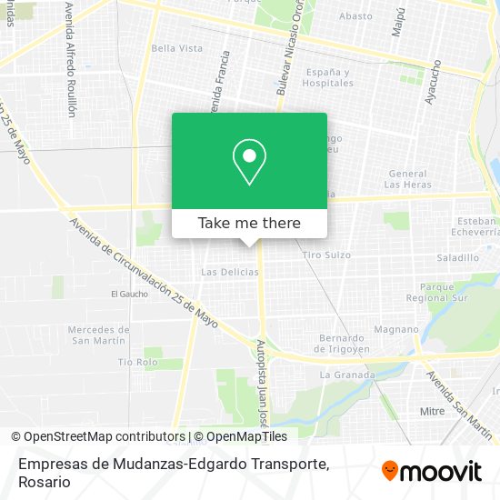 Mapa de Empresas de Mudanzas-Edgardo Transporte