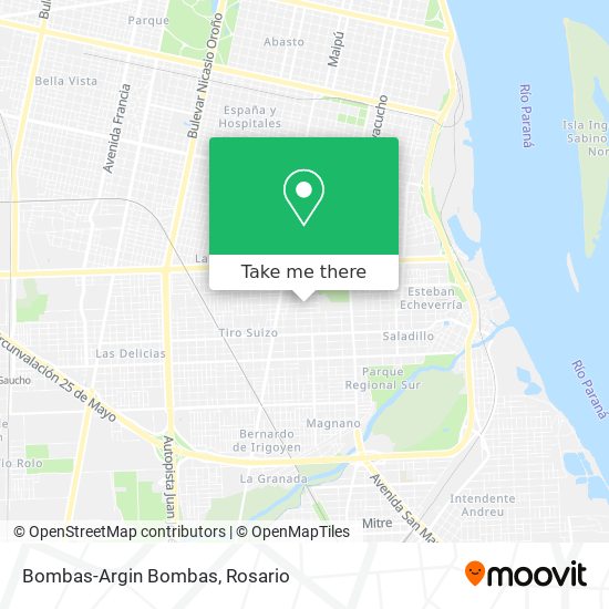 Bombas-Argin Bombas map