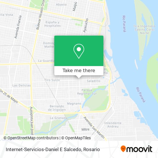 Internet-Servicios-Daniel E Salcedo map