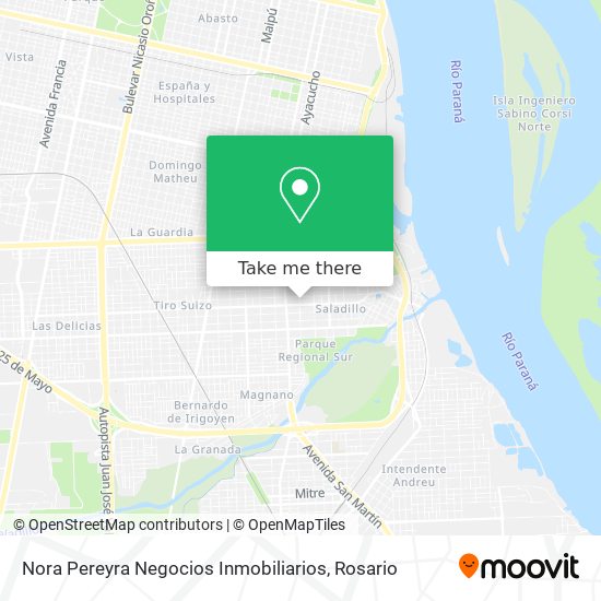 Nora Pereyra Negocios Inmobiliarios map