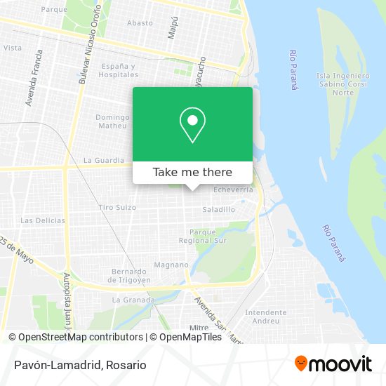 Mapa de Pavón-Lamadrid