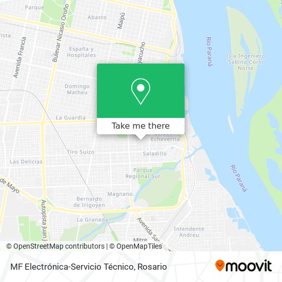 MF Electrónica-Servicio Técnico map