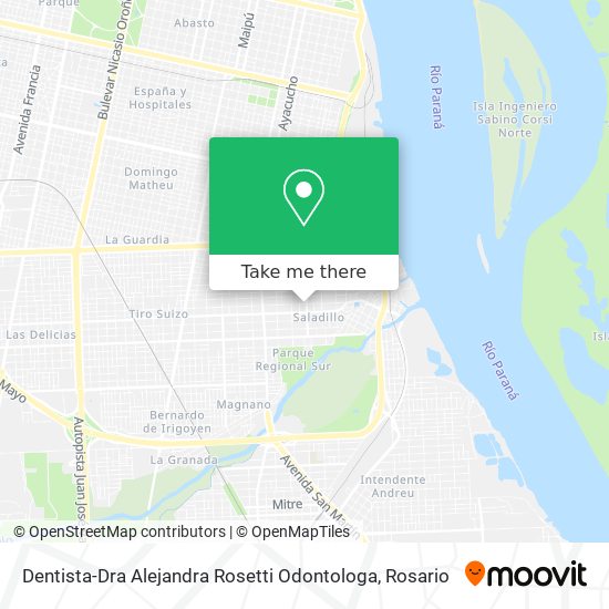 Dentista-Dra Alejandra Rosetti Odontologa map