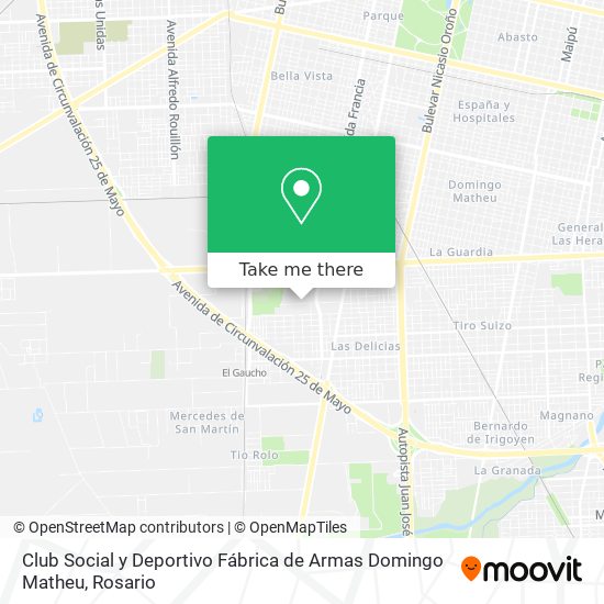 Club Social y Deportivo Fábrica de Armas Domingo Matheu map