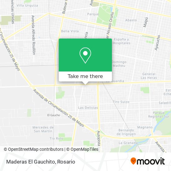 Mapa de Maderas El Gauchito