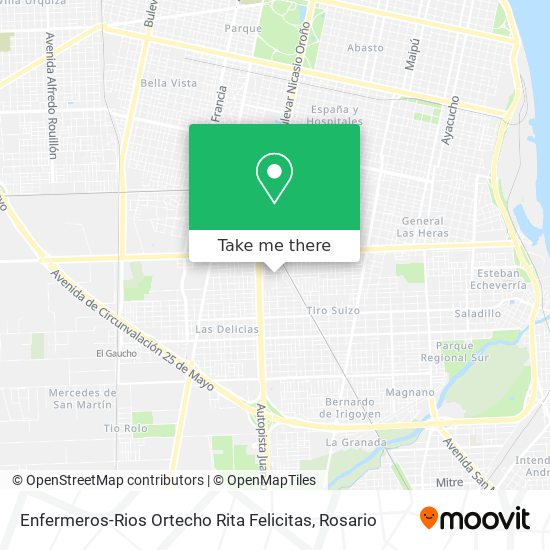 Enfermeros-Rios Ortecho Rita Felicitas map