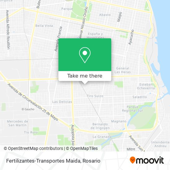 Fertilizantes-Transportes Maida map