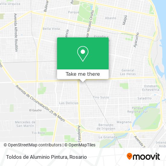 Toldos de Aluminio Pintura map