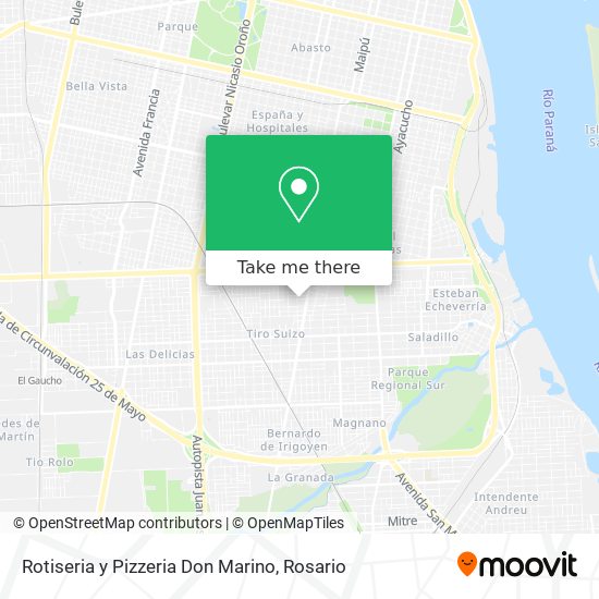 Rotiseria y Pizzeria Don Marino map