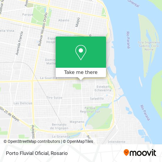 Mapa de Porto Fluvial Oficial