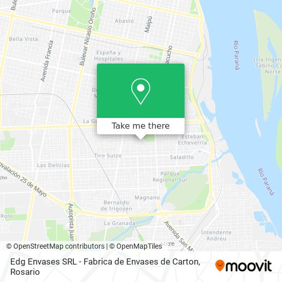 Edg Envases SRL - Fabrica de Envases de Carton map