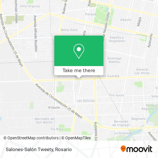 Salones-Salón Tweety map
