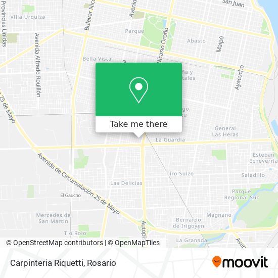 Mapa de Carpinteria Riquetti
