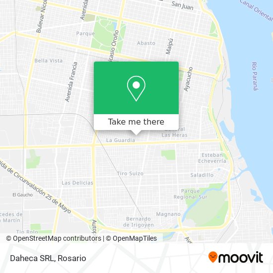 Mapa de Daheca SRL