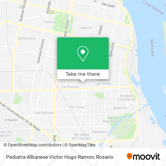 Mapa de Pediatra-Albanese Victor Hugo Ramon