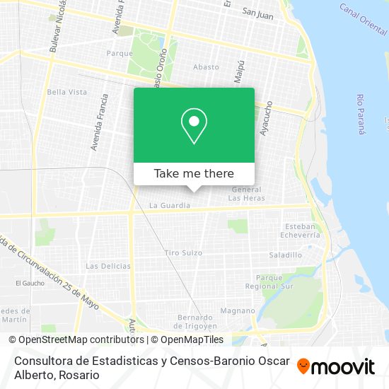 Consultora de Estadisticas y Censos-Baronio Oscar Alberto map