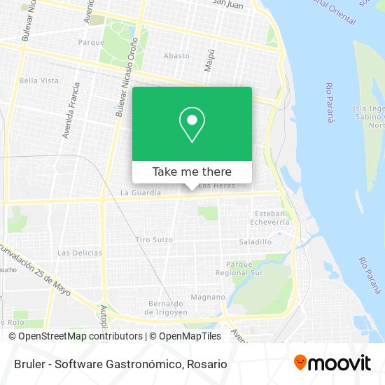 Bruler - Software Gastronómico map
