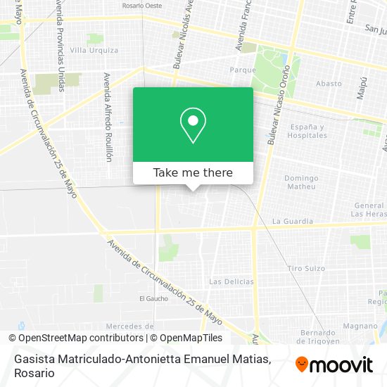 Gasista Matriculado-Antonietta Emanuel Matias map