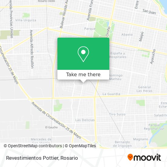 Mapa de Revestimientos Pottier