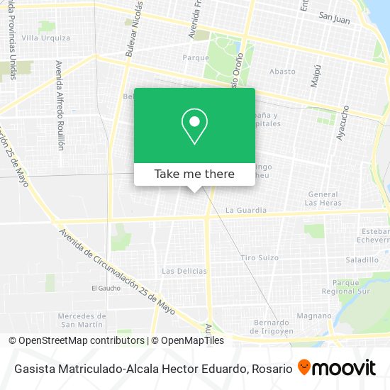 Mapa de Gasista Matriculado-Alcala Hector Eduardo
