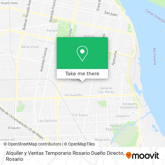 Mapa de Alquiler y Ventas Temporario Rosario Dueño Directo