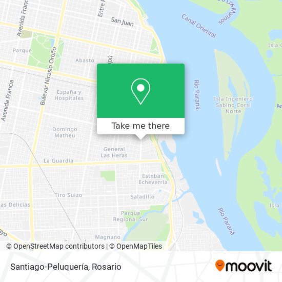 Mapa de Santiago-Peluquería