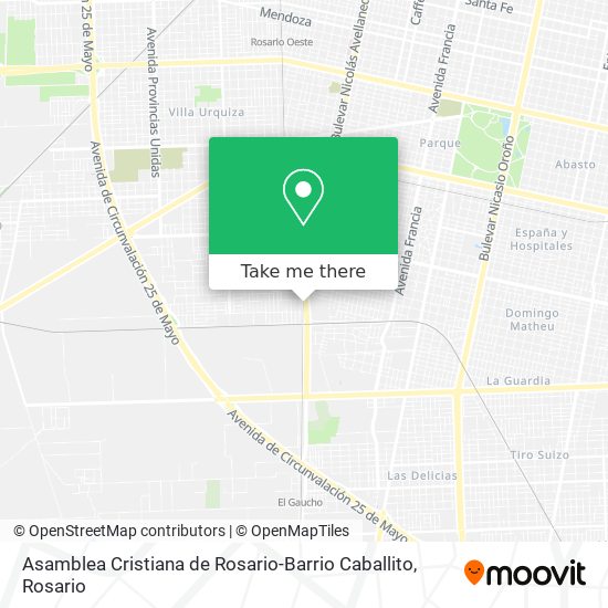 Asamblea Cristiana de Rosario-Barrio Caballito map