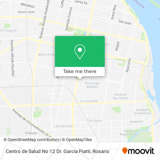 Centro de Salud No 12 Dr. García Piatti map