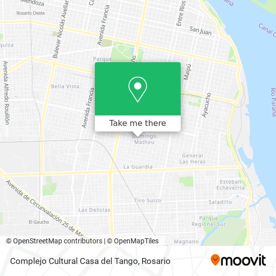 Complejo Cultural Casa del Tango map