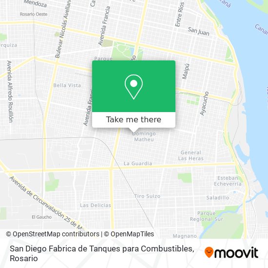 San Diego Fabrica de Tanques para Combustibles map