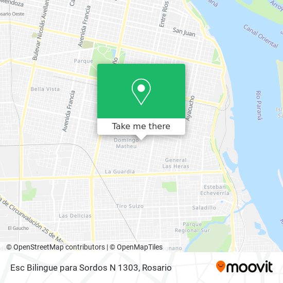 Mapa de Esc Bilingue para Sordos N 1303