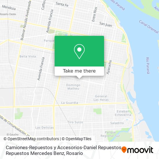 Camiones-Repuestos y Accesorios-Daniel Repuestos Repuestos Mercedes Benz map
